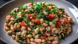 طريقة عمل سلطة الفاصوليا البيضاء بالطحينة