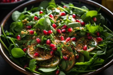 طريقة عمل سلطة الجرجير بدبس الرمان