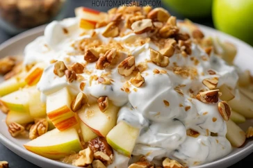 طريقة عمل سلطة التفاح والزبادي