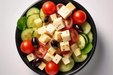 وجبة غنية بالطاقة والألياف للرياضيين - السلطة اليونانية