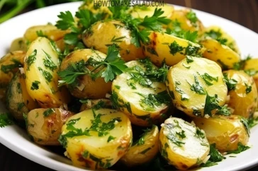 طريقة عمل سلطة البطاطس بالبقدونس