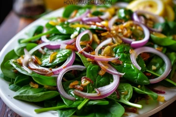 أكلة غنية بالحديد والمعادن - سلطة السبانخ