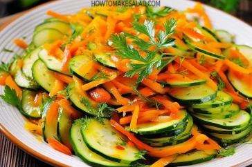 أفضل وصفة نباتية مشبعة - سلطة الكوسة والجزر