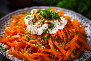 طريقة عمل سلطة الجزر بالزبادي