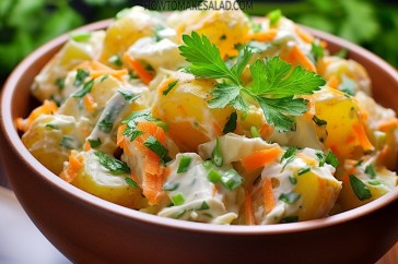 طريقة عمل سلطة الجزر والبطاطس بالزبادي