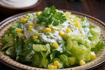 من ألذ المقبلات السريعة - سلطة الخس بالمايونيز
