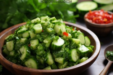 طريقة عمل سلطة الخس والخيار