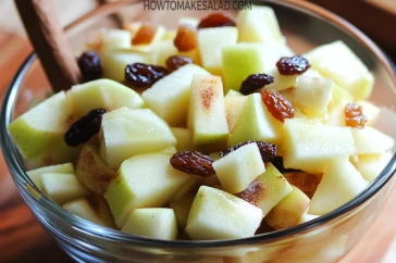 سلطة التفاح بالزبيب – طاقة طبيعية وغنية بالألياف