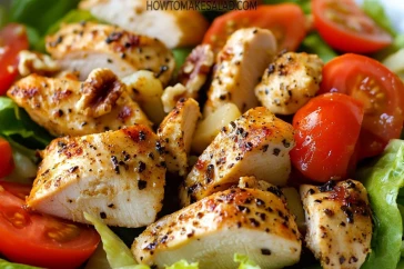 طريقة عمل سلطة الدجاج بالخس