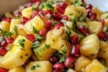 سلطة الأناناس والرمان – حلوى خفيفة وصحية بعد الأكل