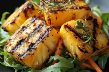 أفضل الأكلات اللذيذة قليلة السعرات - سلطة الاناناس المشوي